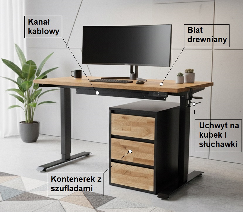 Biurko podnoszone 180x80