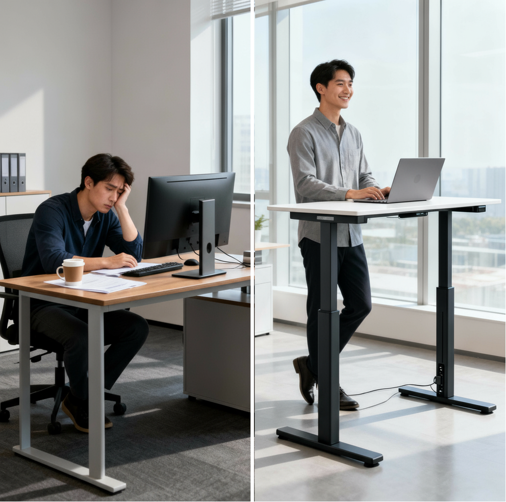 zmeczony zrelaksowany slide